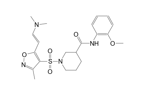 3-piperidinecarboxamide, 1-[[5-[(E)-2-(dimethylamino)ethenyl]-3-methyl-4-isoxazolyl]sulfonyl]-N-(2-methoxyphenyl)-