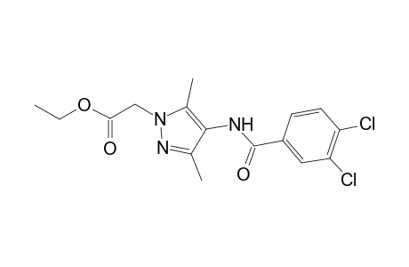 2-[4-[(3,4-dichlorobenzoyl)amino]-3,5-dimethyl-pyrazol-1-yl]acetic acid ethyl ester