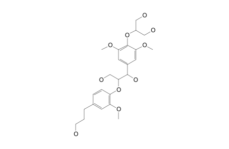 1-(4-O-(2-HYDROXY-1-HYDROXYMETHYLETHYL)-3,5-DIMETHOXYPHENYL)-2-(4-(1-PROPANOL)-3-METHOXYPHENYL)-PROPANE-1,3-DIOL