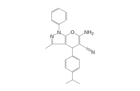 pyrano[2,3-c]pyrazole-5-carbonitrile, 6-amino-1,4-dihydro-3-methyl-4-[4-(1-methylethyl)phenyl]-1-phenyl-