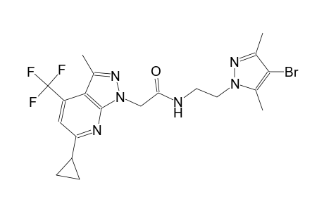 1H-pyrazolo[3,4-b]pyridine-1-acetamide, N-[2-(4-bromo-3,5-dimethyl-1H-pyrazol-1-yl)ethyl]-6-cyclopropyl-3-methyl-4-(trifluoromethyl)-