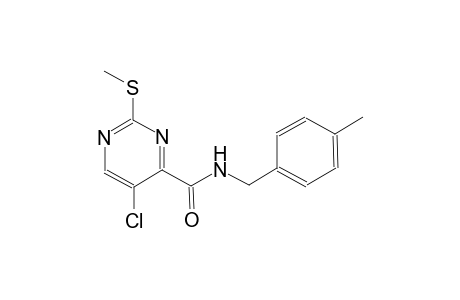 4-pyrimidinecarboxamide, 5-chloro-N-[(4-methylphenyl)methyl]-2-(methylthio)-