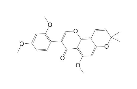 4H,8H-Benzo[1,2-b:3,4-b']dipyran-4-one, 3-(2,4-dimethoxyphenyl)-5-methoxy-8,8-dimethyl-
