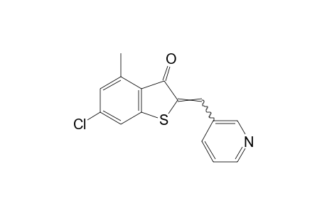 6-chloro-4-methyl-2-((3-pyridyl)methylene)benzo[b]thiophen-3(2H)-one
