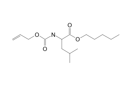 L-Leucine, N-allyloxycarbonyl-, pentyl ester