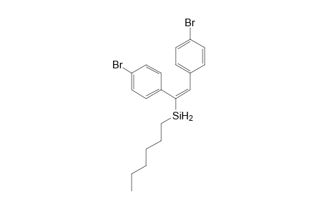 (E)-(1,2-Bis(4-bromophenyl)vinyl)(hexyl)silane