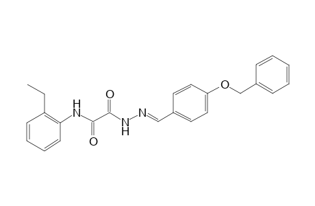N'-[(E)-(4-benzoxybenzylidene)amino]-N-(2-ethylphenyl)oxamide