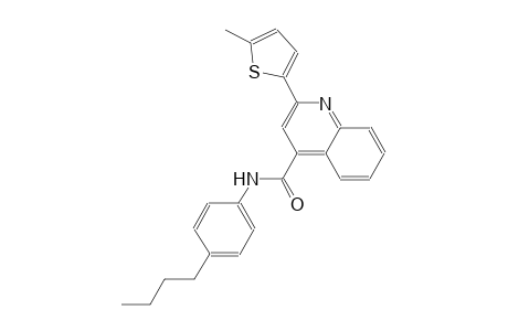 N-(4-butylphenyl)-2-(5-methyl-2-thienyl)-4-quinolinecarboxamide