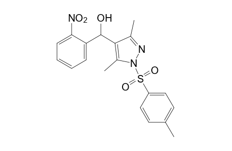 3,5-dimethyl-a-(o-nitrophenyl)-1-(p-tolylsulfonyl)pyrazole-4-methanol
