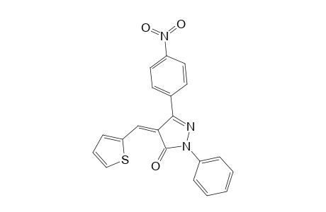 Pyrazol-5(4H)-one, 3-(4-nitrophenyl)-1-phenyl-4-(2-thienylmethylene)-