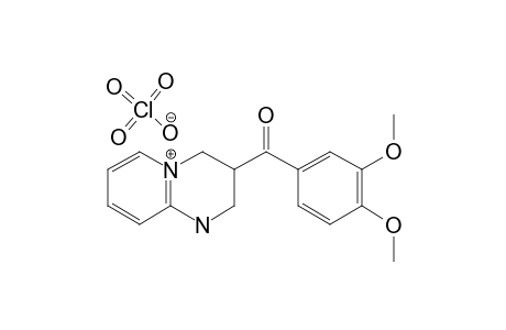 1,2,3,4-TETRAHYDRO-3-(3,4-DIMETHOXYBENZOYL)-2H-PYRIDO-[1,2-A]-PYRIMIDINE-HYDROPERCHLORATE