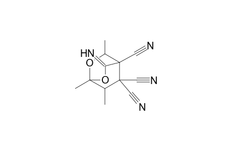 3-imino-1,5,7-trimethyl-2,6-dioxabicyclo[2.2.2]octane-4,8,8-tricarbonitrile