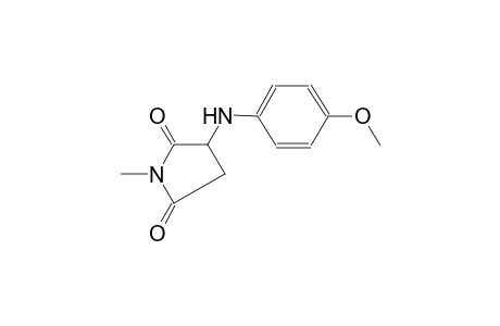 Pyrrolidine-2,5-dione, 3-(4-methoxyphenylamino)-1-methyl-