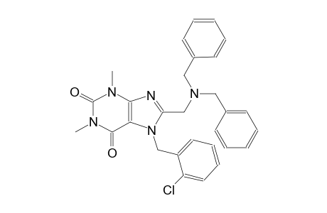 7-(2-chlorobenzyl)-8-[(dibenzylamino)methyl]-1,3-dimethyl-3,7-dihydro-1H-purine-2,6-dione