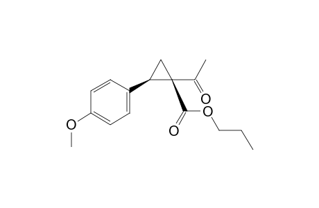 n-Propyl (1R,2R)-1-acetyl-2-(4-methoxyphenyl)cyclopropane-1-carboxylate