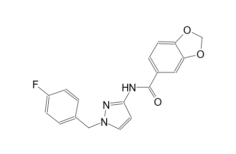 N-[1-(4-fluorobenzyl)-1H-pyrazol-3-yl]-1,3-benzodioxole-5-carboxamide