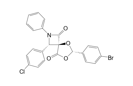 (4-r,3-t,6-c)-2-Aza-5,7-dioxa-3-(4'-chlorophenyl)-6-(p-bromophenyl)-2-phenyl-spiro[3.4]octane-1,8-dione