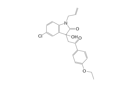 1-allyl-5-chloro-3-[2-(4-ethoxyphenyl)-2-oxoethyl]-3-hydroxy-1,3-dihydro-2H-indol-2-one