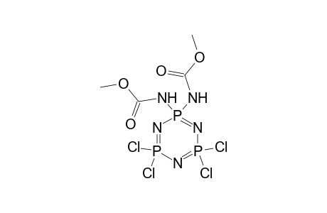 1-bis[(Methoxycarbonyl)amino]-3,3,5,5-tetrachloro-1,3,5-triphospha-2,4,6-triazacyclohex-1,3,5-triene
