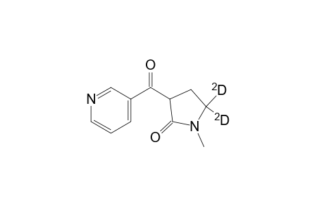 2-Pyrrolidinone-5,5-D2, 1-methyl-3-(3-pyridinylcarbonyl)-, (.+-.)-