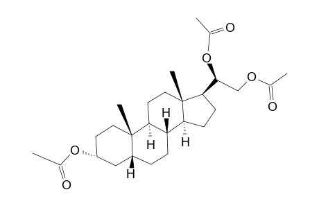 5β-pregnane-3α,20α,21-triol, triacetate