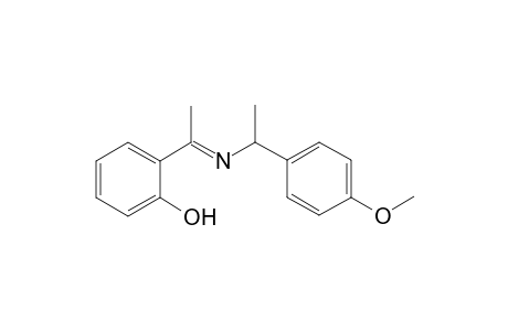 1-{N-[(.alpha.-Methyl-4'-methoxybenzyl)imino]ethyl}-phenol