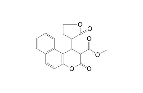 1H-Benzo[f]chromene-2-carboxylic acid, 3-oxo-1-(2-oxotetrahydrofuran-3-yl)-2,3-dihydro-, methyl ester