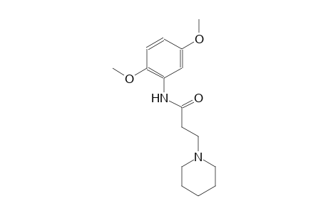 1-piperidinepropanamide, N-(2,5-dimethoxyphenyl)-