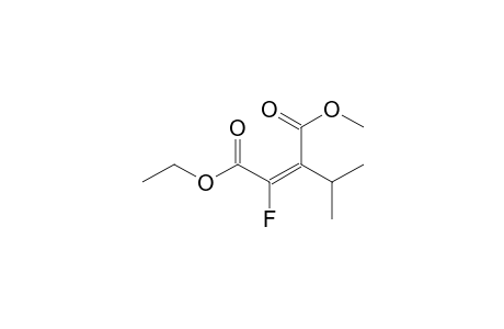 (E)-2-fluoro-3-isopropyl-but-2-enedioic acid O1-ethyl ester O4-methyl ester
