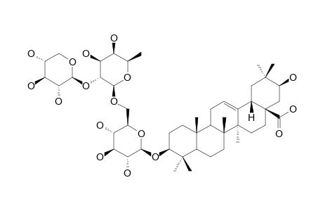 MACHAERINIC-ACID-3-O-BETA-D-XYLOPYRANOSYL-(1->2)-BETA-D-FUCOPYRANOSYL-(1->6)-BETA-D-GLUCOPYRANOSIDE