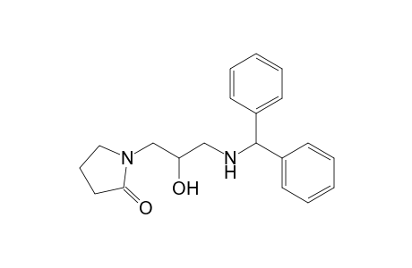 1-[2'-Hydroxy-3'-{(diphenylmethyl)amino}propyl]-pyrrolidin-2-one