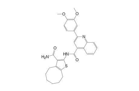 N-[3-(aminocarbonyl)-4,5,6,7,8,9-hexahydrocycloocta[b]thien-2-yl]-2-(3,4-dimethoxyphenyl)-4-quinolinecarboxamide