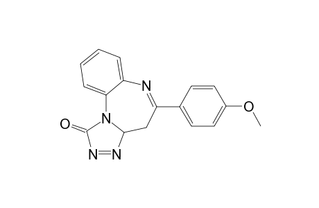 5-(4-methoxyphenyl)-3a,4-dihydro-[1,2,4]triazolo[4,3-a][1,5]benzodiazepin-1-one