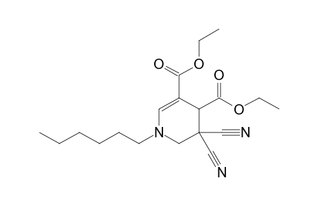 Diethyl 5,5-dicyano-1-hexyl-1,4,5,6-tetrahydropyridine-3,4-dicarboxylate