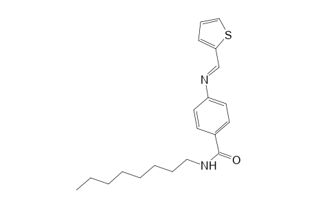 Benzamide, n-octyl-4-[(thiophen-2-ylmethylene)amino]-