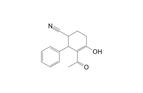 3-Phenyl-2-acetyl-1-hydroxycyclohexene-4-carbonitrile