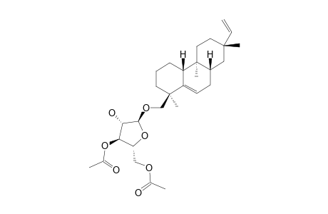 SAGITTINE_F;19-O-ALPHA-L-3',5'-DIACETOXYARABINOFURANOSYL-ENT-ROSA-5,15-DIENE