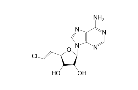9-[6-(E/Z)-Chloro-5,6-dideoxy-.beta.,D-ribo-hex-5-enfuranosyl]adenine