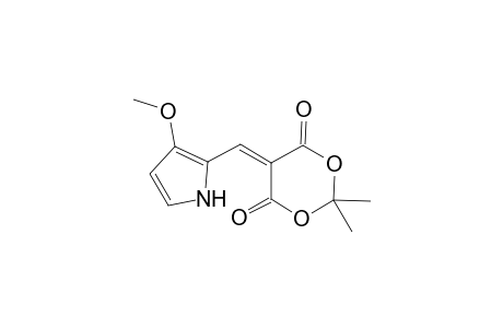 5-[(3-methoxy-1H-pyrrol-2-yl)methylene]-2,2-dimethyl-1,3-dioxane-4,6-dione
