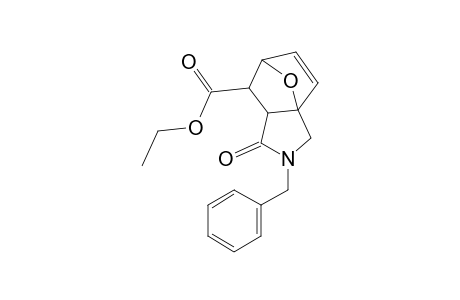 ethyl (1S,5R,7R)-3-benzyl-4-oxo-10-oxa-3-azatricyclo[5.2.1.0~1,5~]dec-8-ene-6-carboxylate