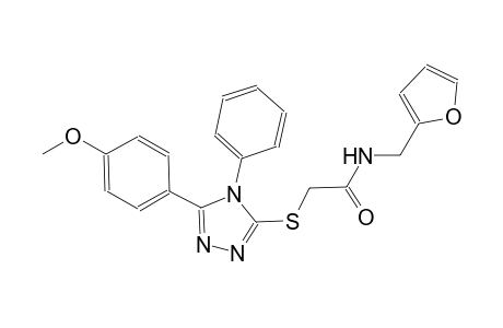 N-(2-furylmethyl)-2-{[5-(4-methoxyphenyl)-4-phenyl-4H-1,2,4-triazol-3-yl]sulfanyl}acetamide