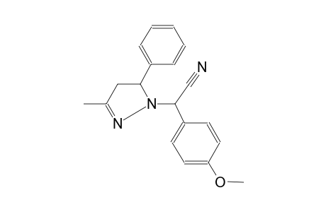 Acetonitrile, 2-(4-methoxyphenyl)-2-(3-methyl-5-phenyl-2-pyrazolin-1-yl)-