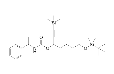 7-tert-Butyldimethylsiloxy-1-trimethylsilylheptyn-3-yl N-(1-Phenylethyl)carbamate
