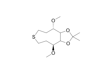 (-)-(3aS,4S,10S,10aS)-4,10-Dimethoxy-2.2-dimethyloctahydrothiocyclonano[5,6-d][1,3]dioxole