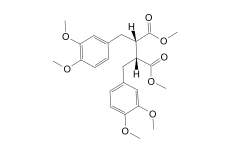 (2S,3R)-2,3-bis[(3,4-dimethoxyphenyl)methyl]butanedioic acid dimethyl ester