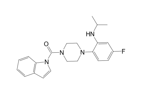 1-(Indolyl-2-carbonyl)-4-[2-[(1-methylethyl)amino]-4-fluorophenyl]piperazine