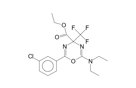 Ethyl 2-(3-chlorophenyl)-6-(diethylamino)-4-(trifluoromethyl)-4H-1,3,5-oxadiazine-4-carboxylate