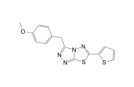 3-(4-methoxybenzyl)-6-(2-thienyl)[1,2,4]triazolo[3,4-b][1,3,4]thiadiazole