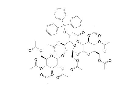 6'-O-TRIPHENYLMETHYL-1',2,2'',3,3'',4,4',4'',6,6''-DECA-O-ACETYLMELEZITOSE