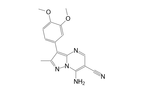 pyrazolo[1,5-a]pyrimidine-6-carbonitrile, 7-amino-3-(3,4-dimethoxyphenyl)-2-methyl-